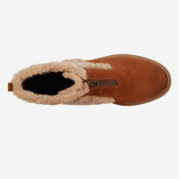 Naturalizer Jett Ankle Booties Winter Boots Tawny Brown - Picture 2 of 16